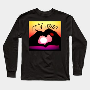 Ti amo (I love you in Italian) - Pop art Long Sleeve T-Shirt